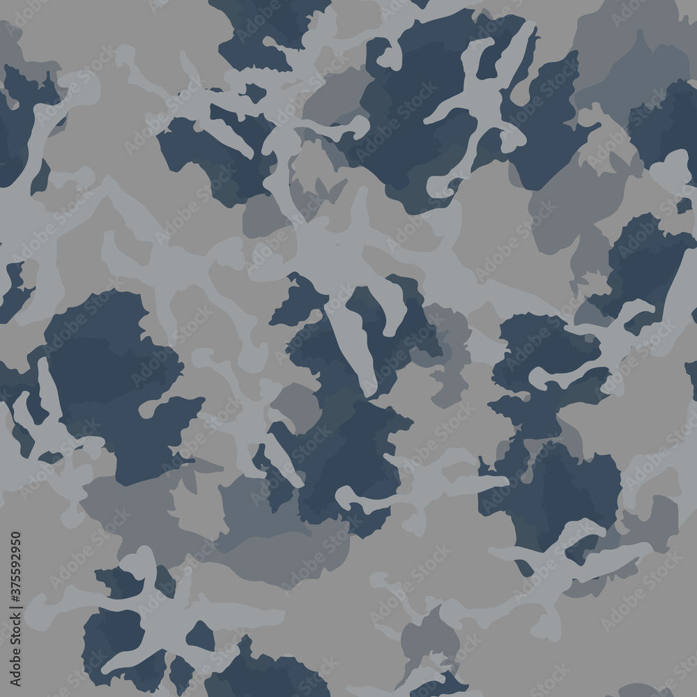 Urban camouflage of various shades of blue and grey colors Urban camouflage of various shades of blue and grey colors