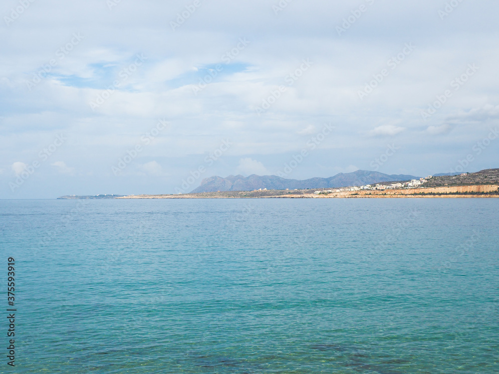 Greece Crete island chania town beach