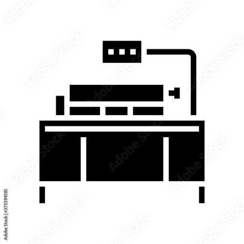 coca pressing machine glyph icon vector. coca pressing machine sign. isolated contour symbol black illustration