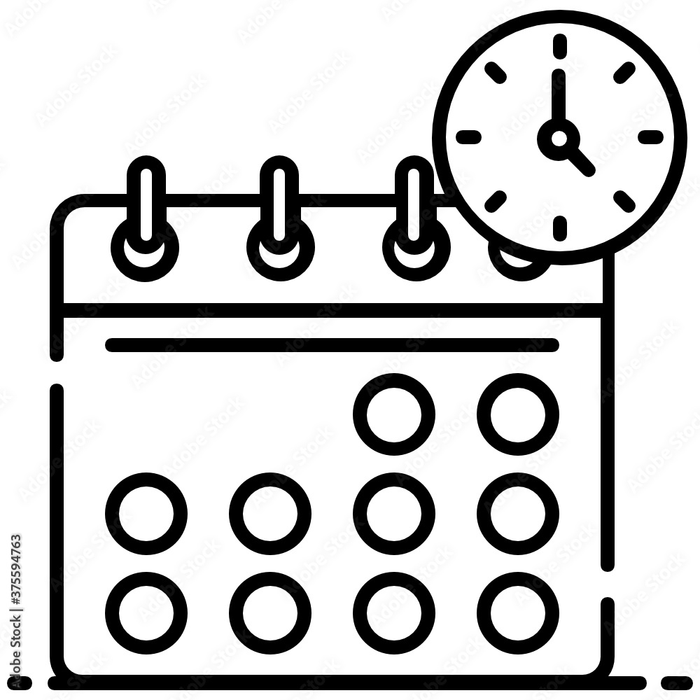 List of planned or scheduled events, calender in design
List of planned or scheduled events, calender in design
