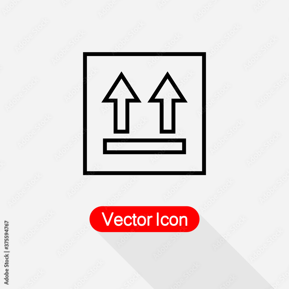 Icon Of Side Up Sign Vector Illustration Eps10 Icon Of Side Up Sign Vector Illustration Eps10