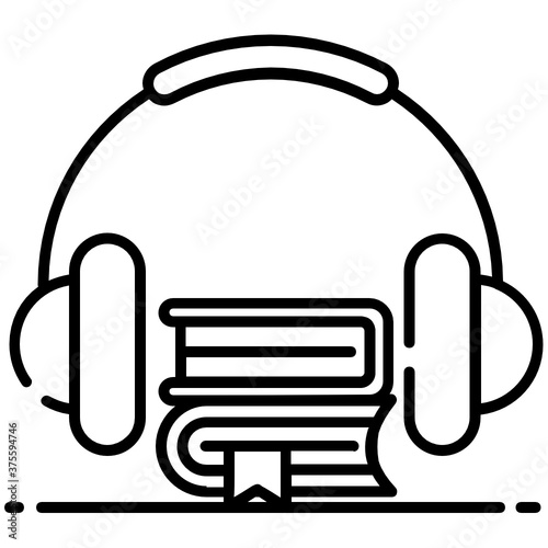 
Audio book in editable style, electronic book 
