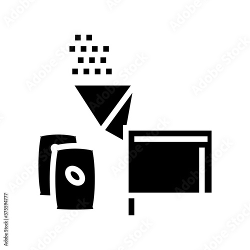 cocoa falling asleep glyph icon vector. cocoa falling asleep sign. isolated contour symbol black illustration