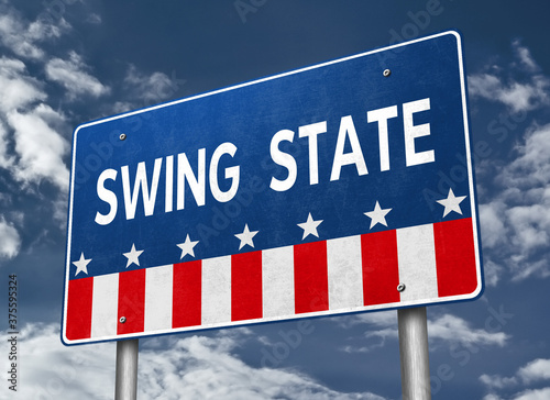 Canvas Print Swing State - presidential race in America