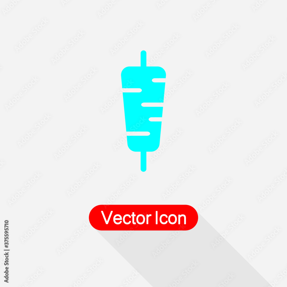 Kebab Icon, Shaurma Icon Vector Illustration Eps10 Kebab Icon, Shaurma Icon Vector Illustration Eps10