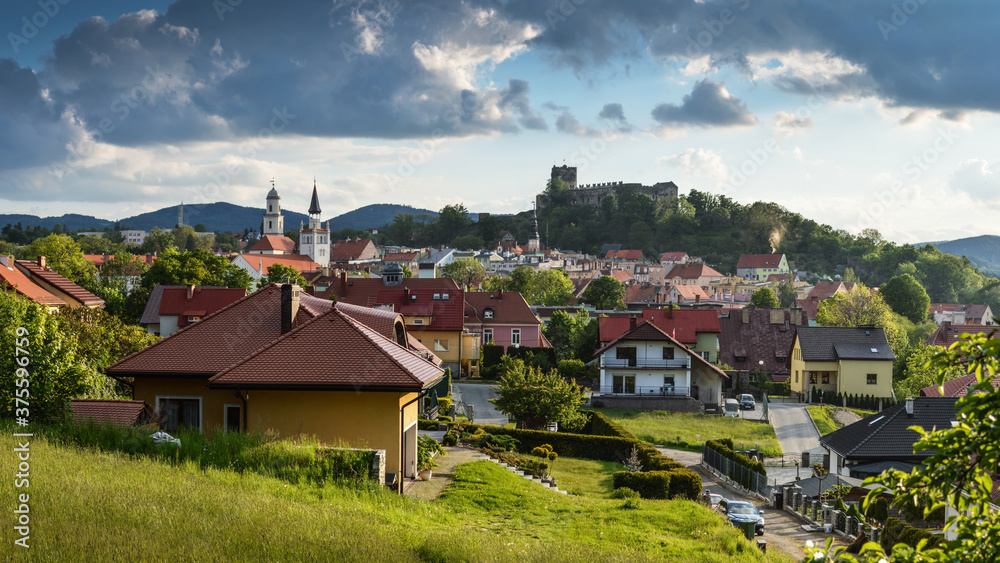 Bolkow Town Panorama, Lower Silesia, Poland