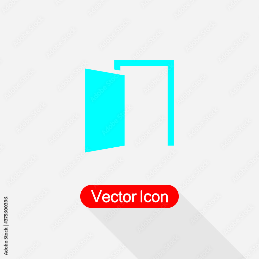 Opened Door Icon Vector Illustration Eps10 Opened Door Icon Vector Illustration Eps10