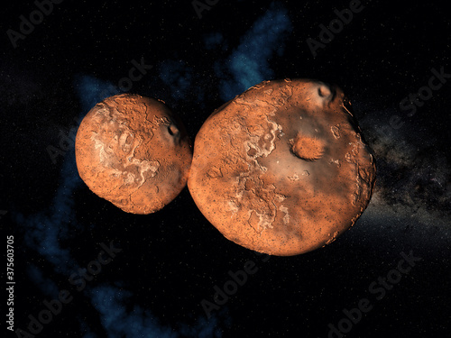 Fotografía 486958 Arrokoth (nicknamed as Ultima Thule) a trans-Neptunian object located in