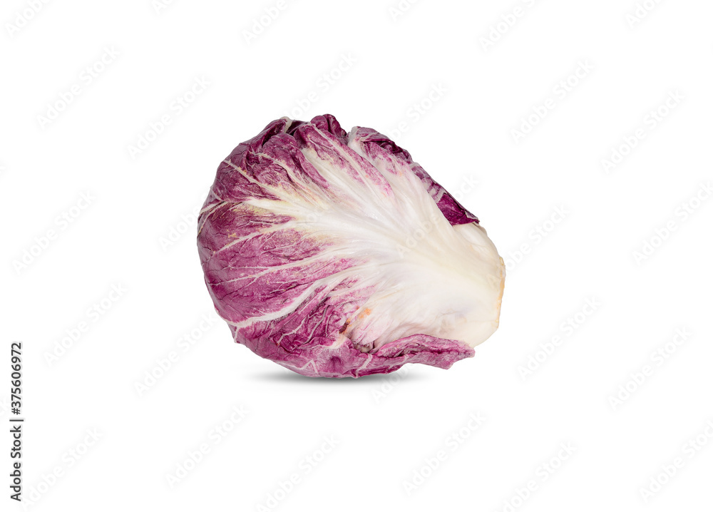 uncooked fresh radicchio on background
