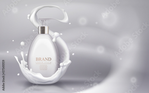 Cosmetic product with white cream