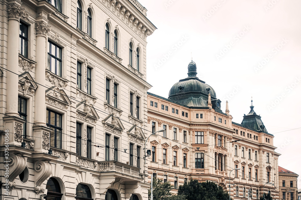 Antique building view in Brno, Czech Republic Antique building view in Brno, Czech Republic