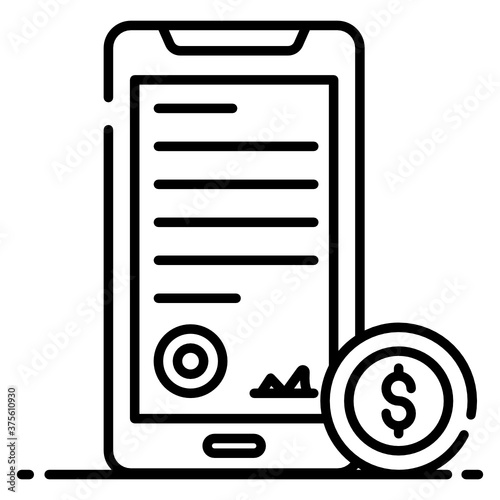 
Smart contract icon, agreement in modern style 

