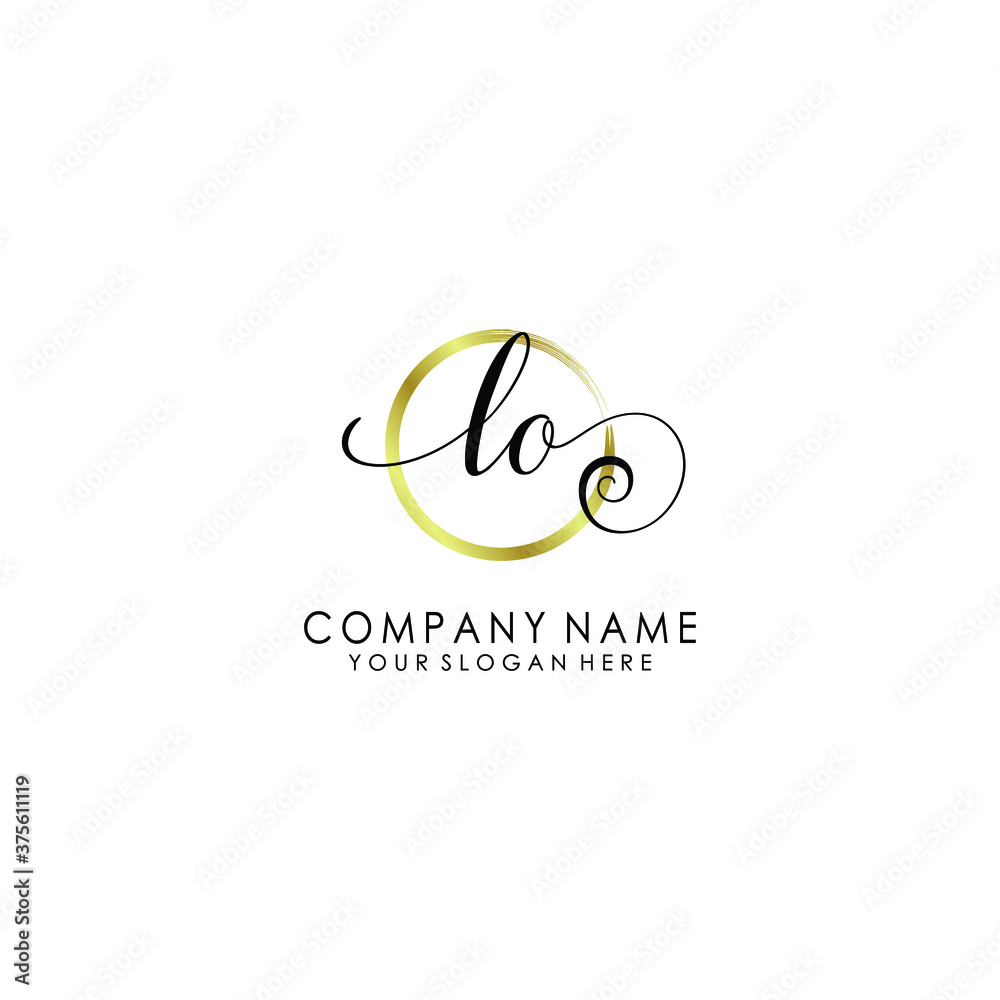 LO Initial handwriting logo template vector
LO Initial handwriting logo template vector