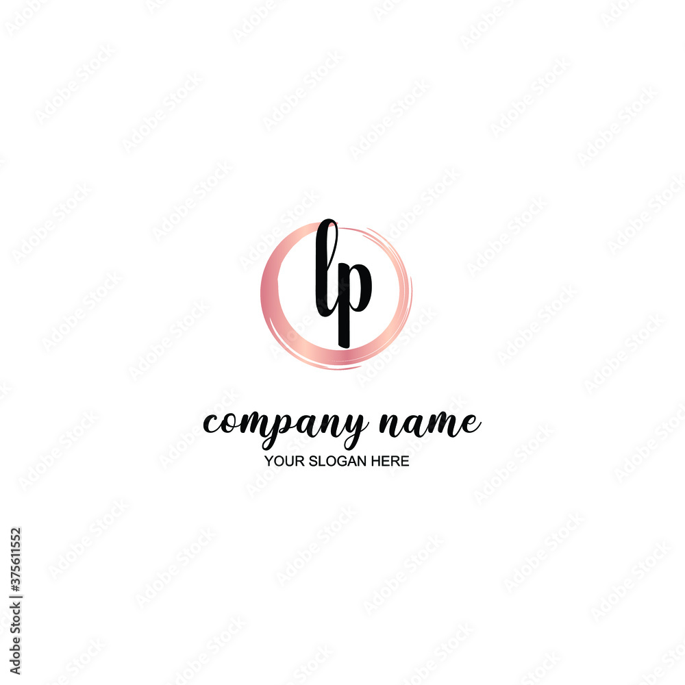 LP Initial handwriting logo template vector
LP Initial handwriting logo template vector