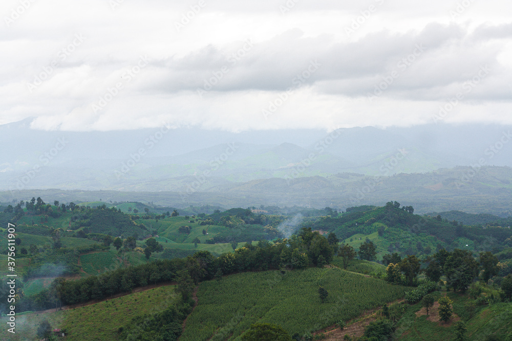 landscape with mountains and clouds landscape with mountains and clouds