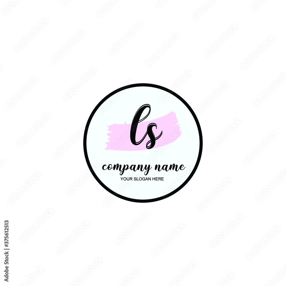 LS Initial handwriting logo template vector
LS Initial handwriting logo template vector