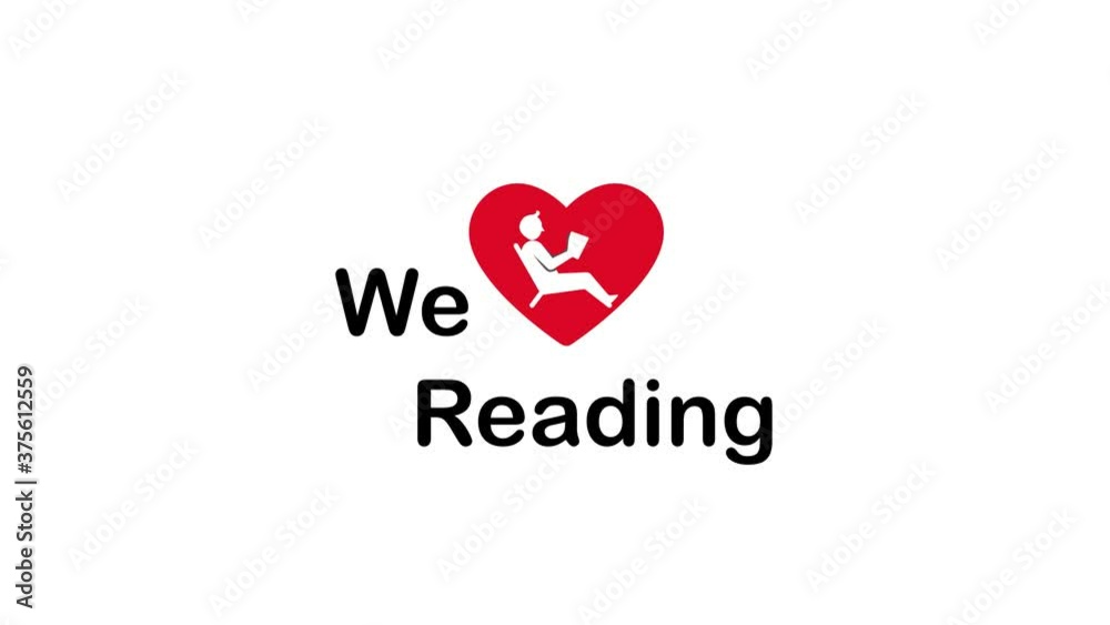 We love reading quote in motion graphic design We love reading quote in motion graphic design