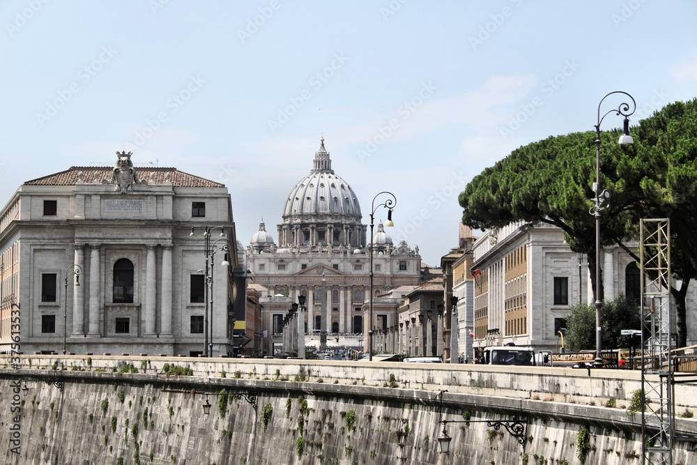 A view of Rome in Italy
