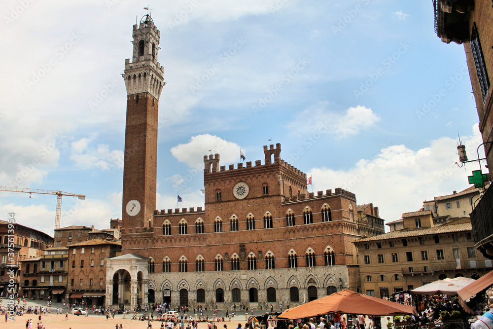 A view of Siena in Italy
