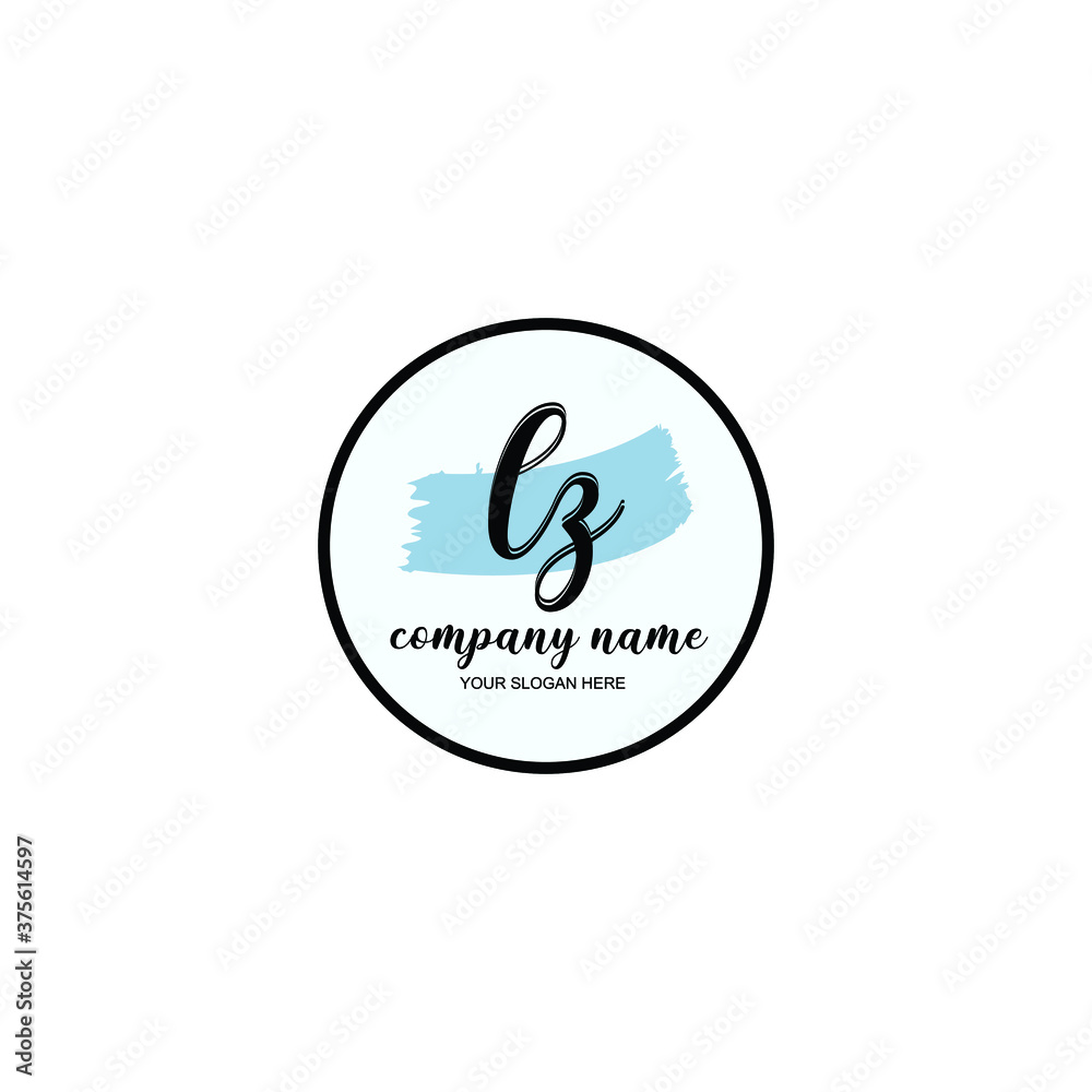 LZ Initial handwriting logo template vector
LZ Initial handwriting logo template vector