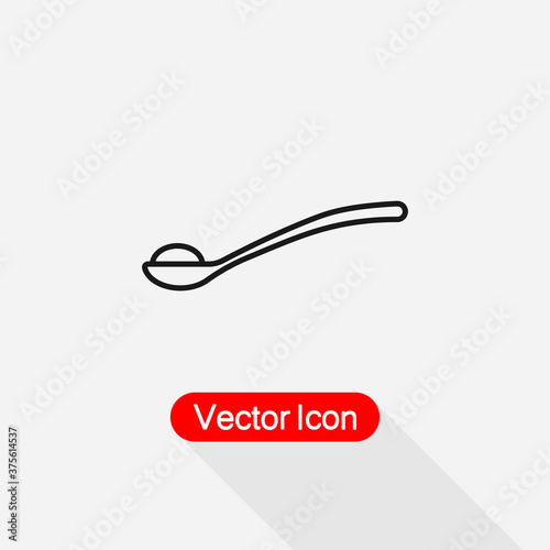 Spoon With Sugar Icon Vector Illustration Eps10