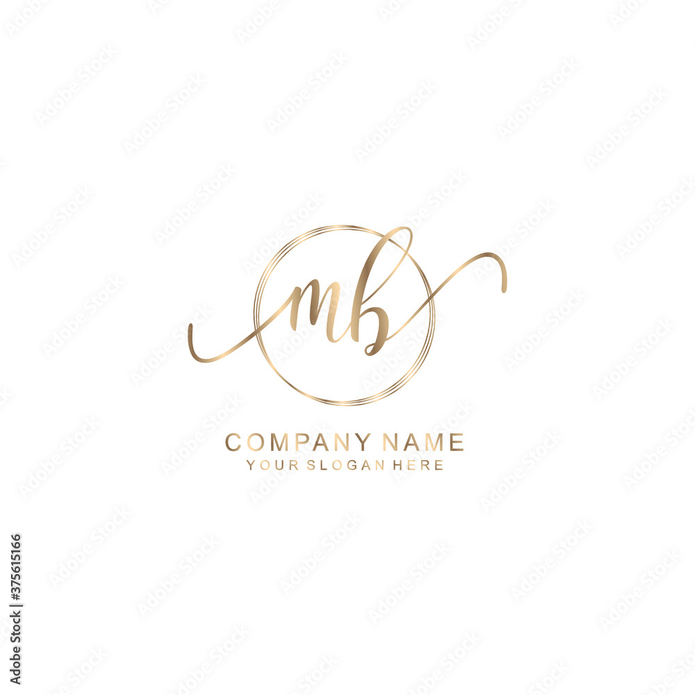 MB Initial handwriting logo template vector
MB Initial handwriting logo template vector
