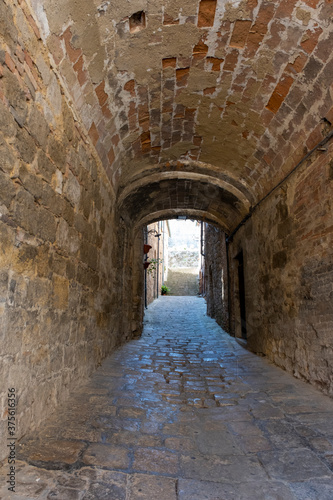 A Medieval Street in Volterra, Italy