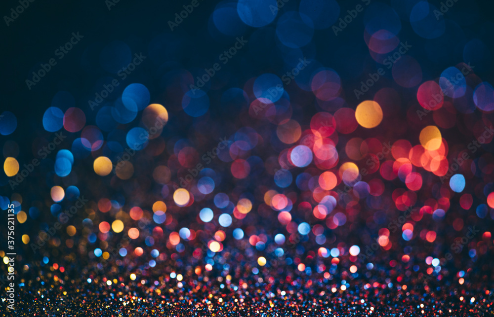 Abstract neon halftone color bokeh texture. Sparkling blur holiday light.  Christmas nad new year eve blurred background. Stock Photo | Adobe Stock