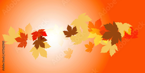 sfondo, banner, autunno	
