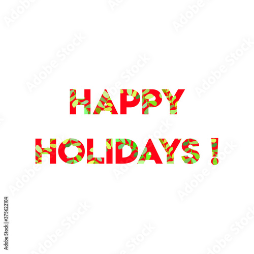 A word writing text showing concept of Happy Holidays 