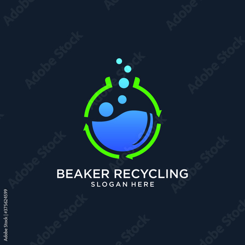 breaker recycling logo design template vector