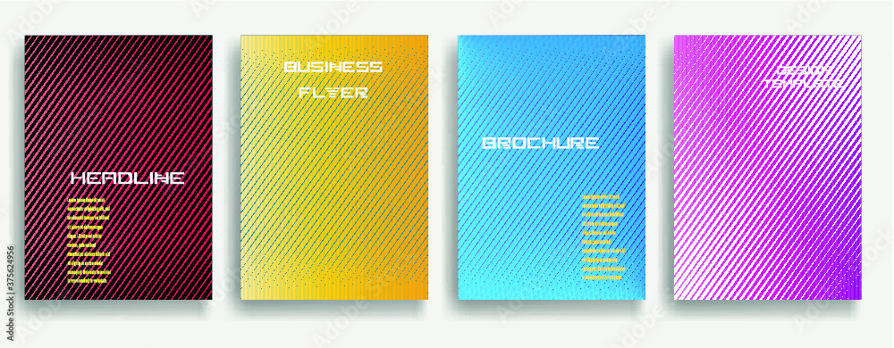 Fototapeta premium Abstract Geometric Stripe Pattern. Linear backdrop . Colorful background . Poster, brochure geometric design . Vector.