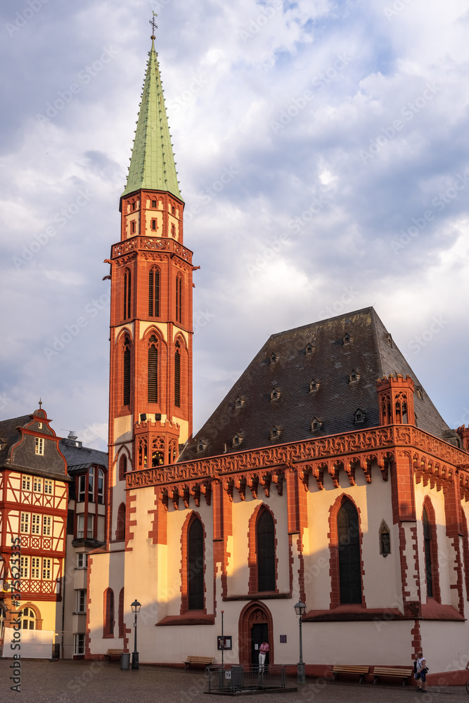 St. Nicholas Church in Frankfurt, Germany, one of the oldest churches in 