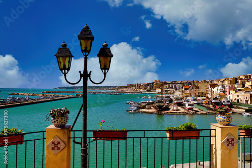 Photos Panorama on the town and port of Sciacca Sicily Italy
