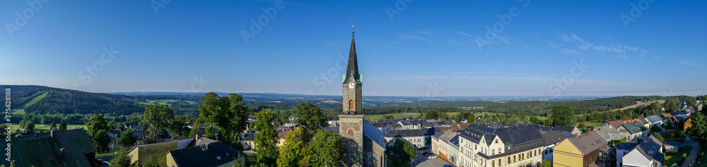 Blick über das Vogtland von Schöneck aus