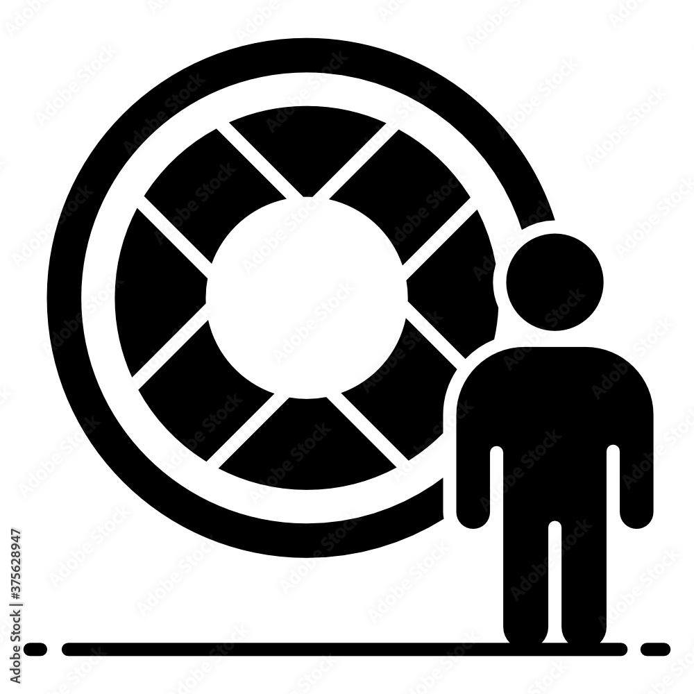 Illegal immigrant icon in modern style, escape immigrant
Illegal immigrant icon in modern style, escape immigrant