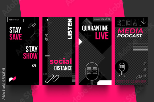 Template - Podcast branding template good for podcast promotion and social media campaign