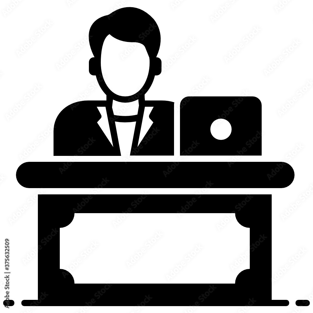 Person delivers the news for broadcast on television, newscaster concept
Person delivers the news for broadcast on television, newscaster concept