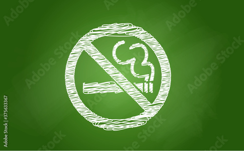 Stop do not smoke sign Smoke free zone including electronic cigarettes Forbidden no smoking Forbid cigarette tobacco area. Stop halt allowed, no ban. Flat vector signboard Stoptober No smoking day