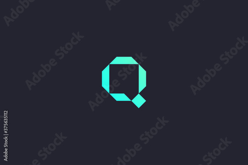 Technology Letter Q Logo Abstract Whimsical Monogram