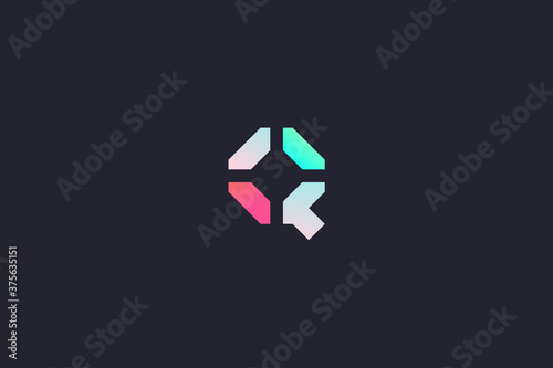 Technology Letter Q Logo Abstract Whimsical Monogram