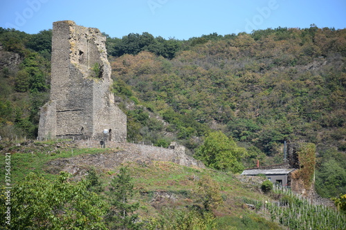 Ruine Coraidelsteinüber Klotten an der Mosel photo