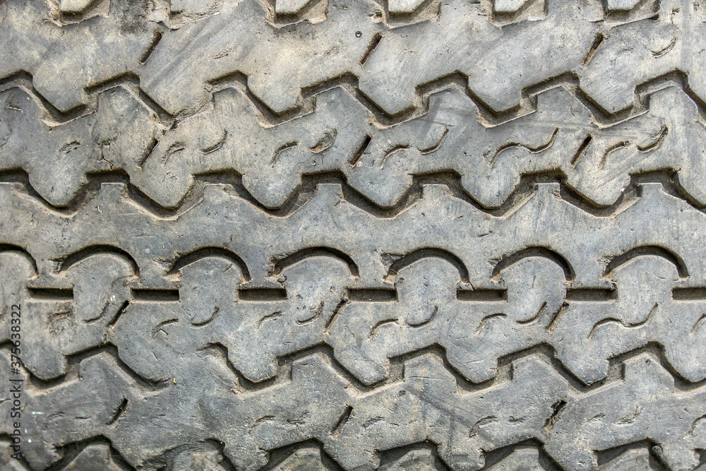 Rubber tire recycling. old used car tires. texture background, close-up Rubber tire recycling. old used car tires. texture background, close-up