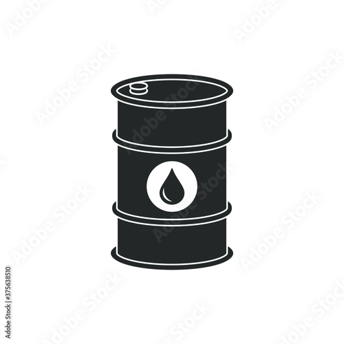 Barrel petroleum graphic icon. Oil barrel sign isolated on white background. Vector illustration