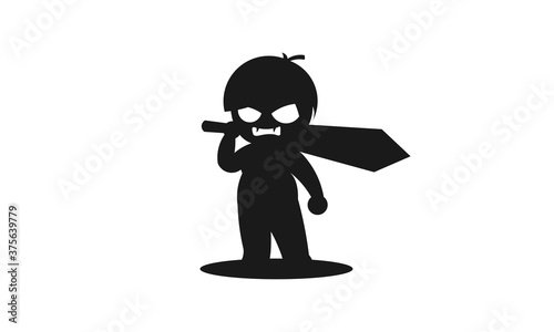 Sword boy Silhouette B