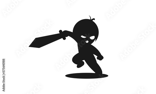 Sword Boy Silhouette