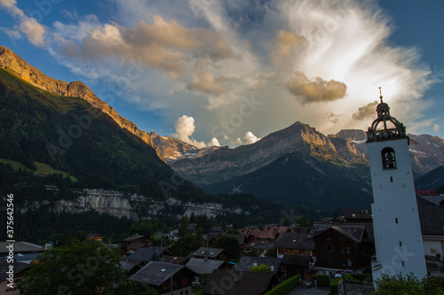 Champery, Valais Canton, swiss alps, Switzerland (summer)