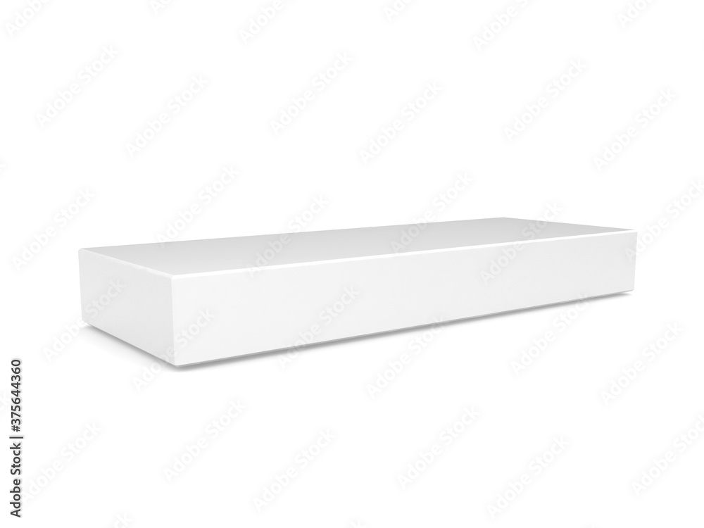 3D box on white background 3D box on white background
