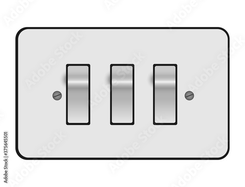 White switch with three tapes