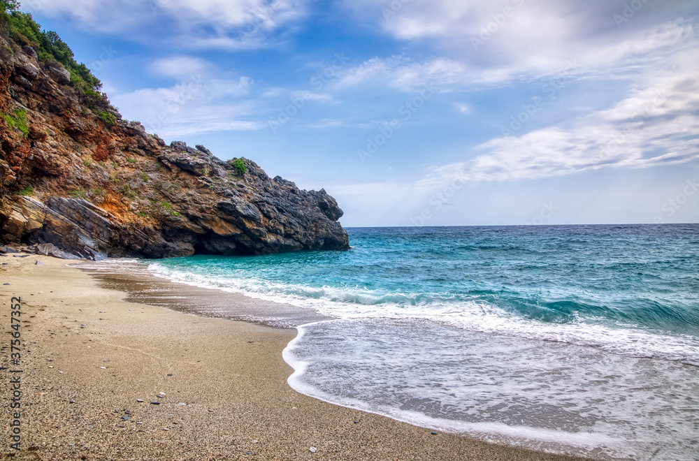 Mylopotamos beach at Tsagarada of Pelion in Greece